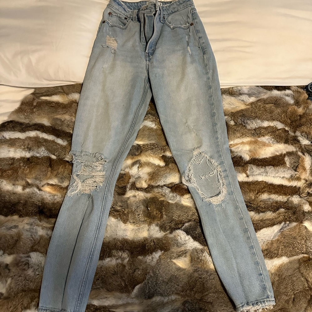 Abercrombie & Fitch Blue Skinny Jeans with Stretch